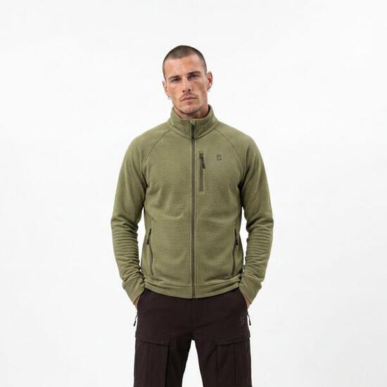 Outdoor Vest Heren - Wafelstructuur - Olijfgroen