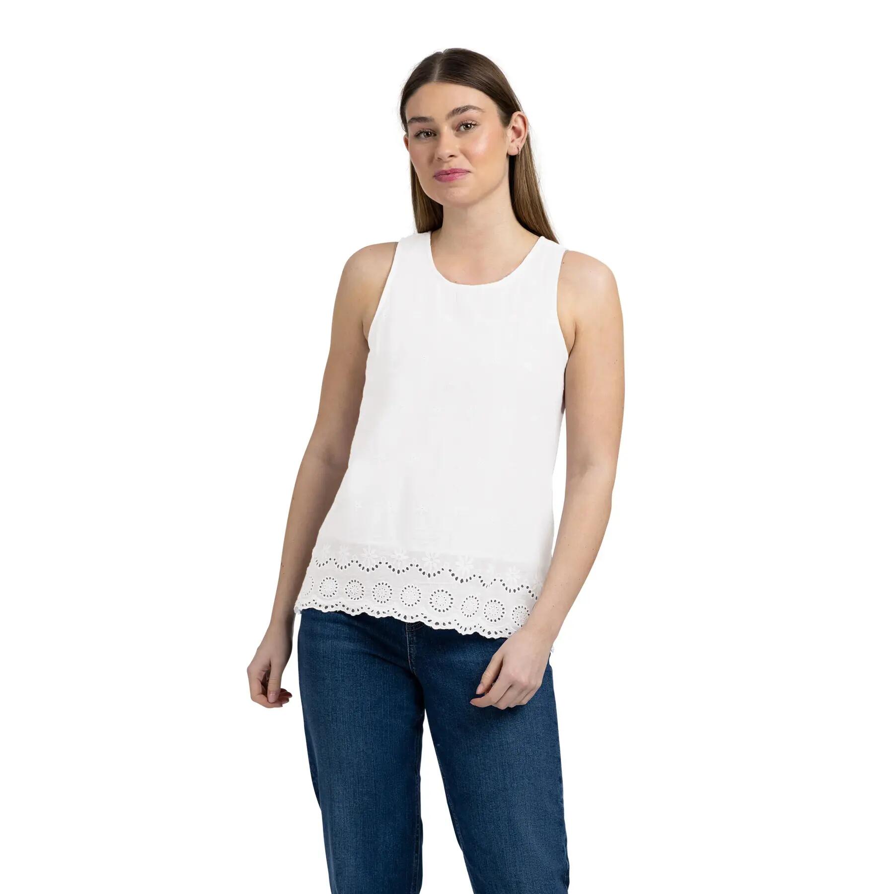 Trespass Zadie - Haut décontracté sans manches pour Femme Blanc 2/5