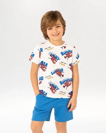 Camiseta niño langostas verano