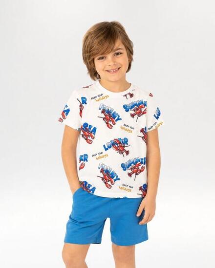 Camiseta niño langostas verano