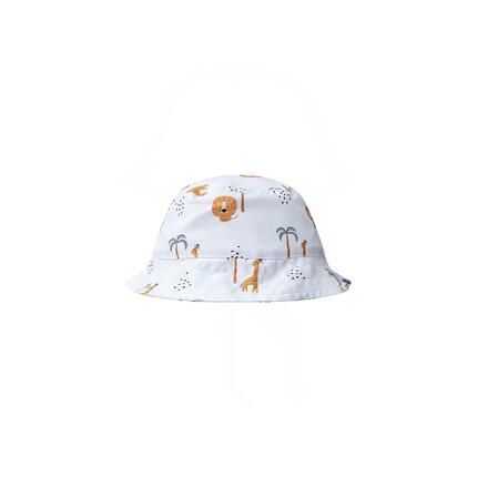 Casquette solaire vert imprimé léopard 1 à 2 ans