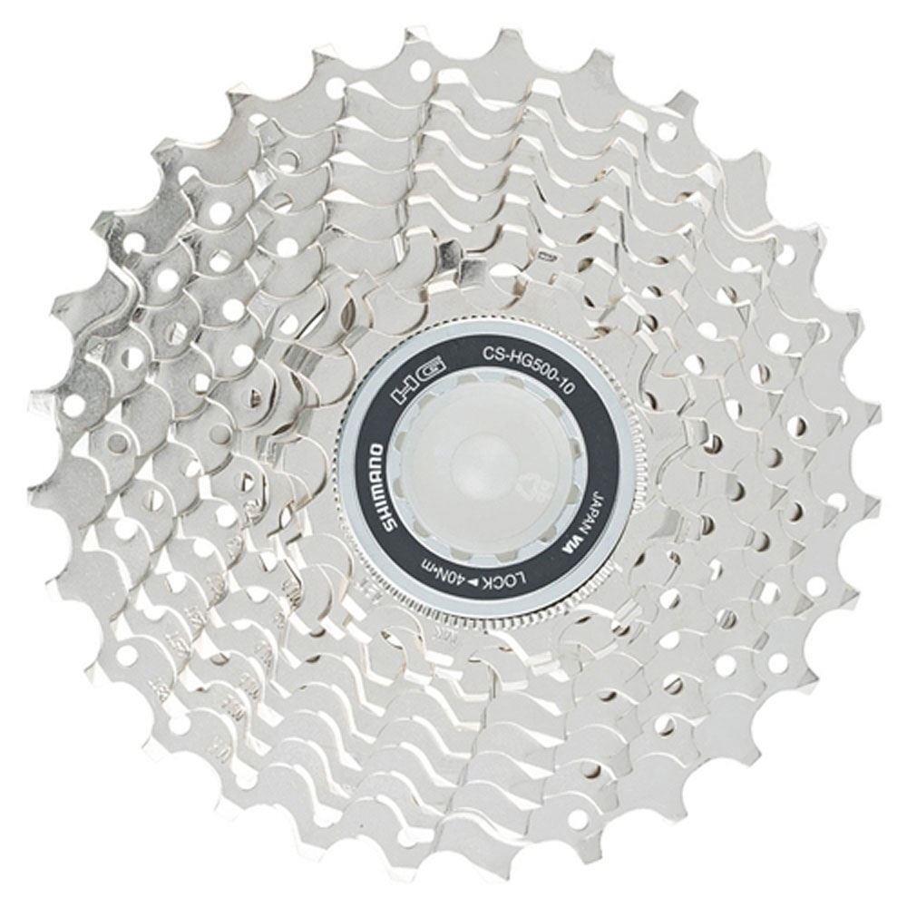 Shimano Tiagra 4700 CS-HG500 10 Speed 11-34T HG Road Bike Cassette - Silver