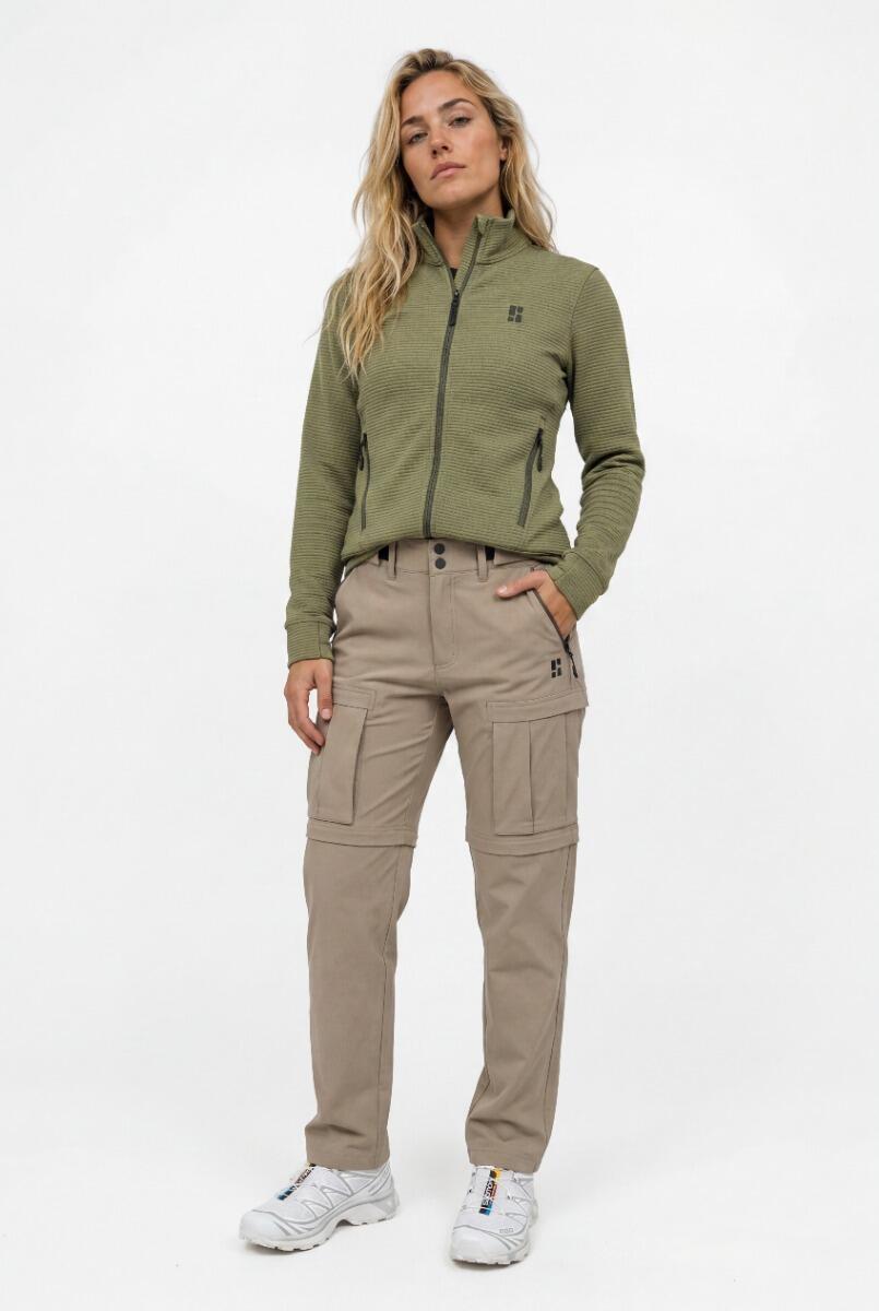 Veste Outdoor Femme - Structure Gaufrée - Vert Olive 2/4