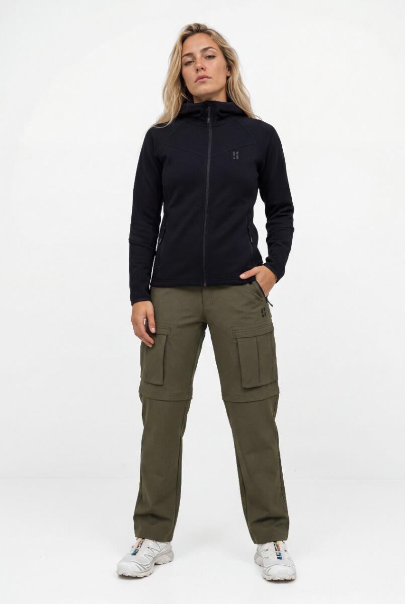 Outdoor Vest  Dames met Merinowol - Zwart 2/4