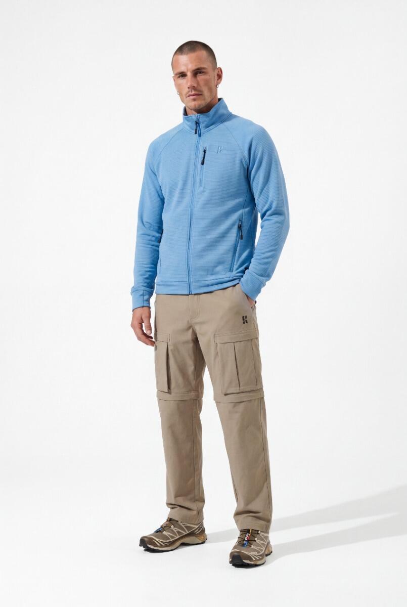 Outdoor Vest Heren - Wafelstructuur - Blauw 2/4