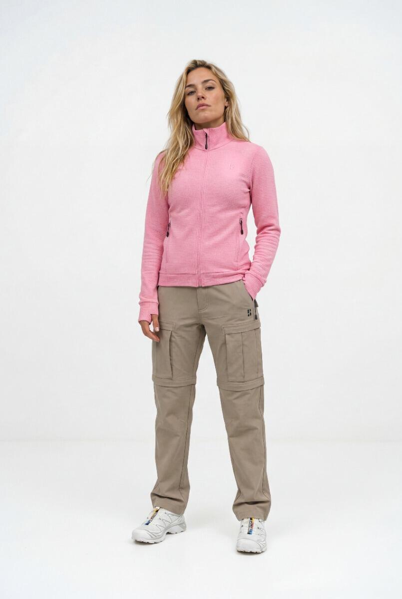 Outdoor Vest Dames - Wafelstructuur - Roze 2/4