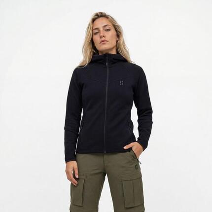 Poederbaas Veste Outdoor Femme en Laine Mérinos - Vert Olive