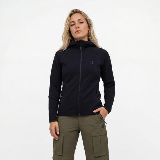 Outdoor Vest Dames met Merinowol - Zwart