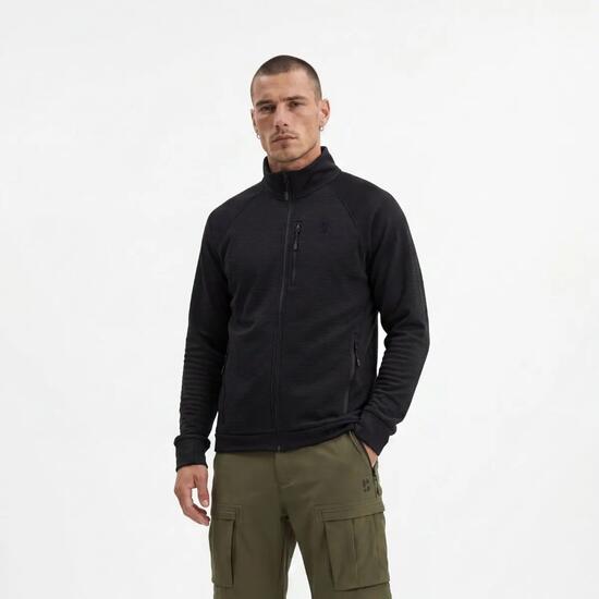 Outdoor Vest Heren - Wafelstructuur - Zwart