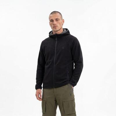 Outdoor vest heren met merinowol - zwart