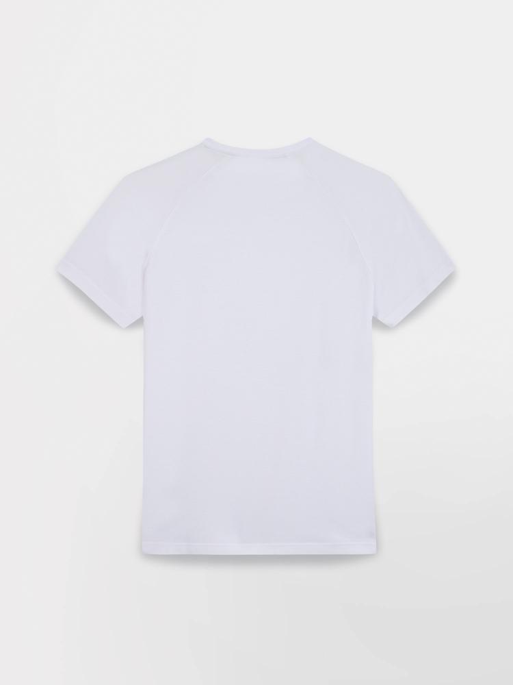 T-shirt manches courtes homme MAELLTEE Blanc - coupe ajustée 5/5