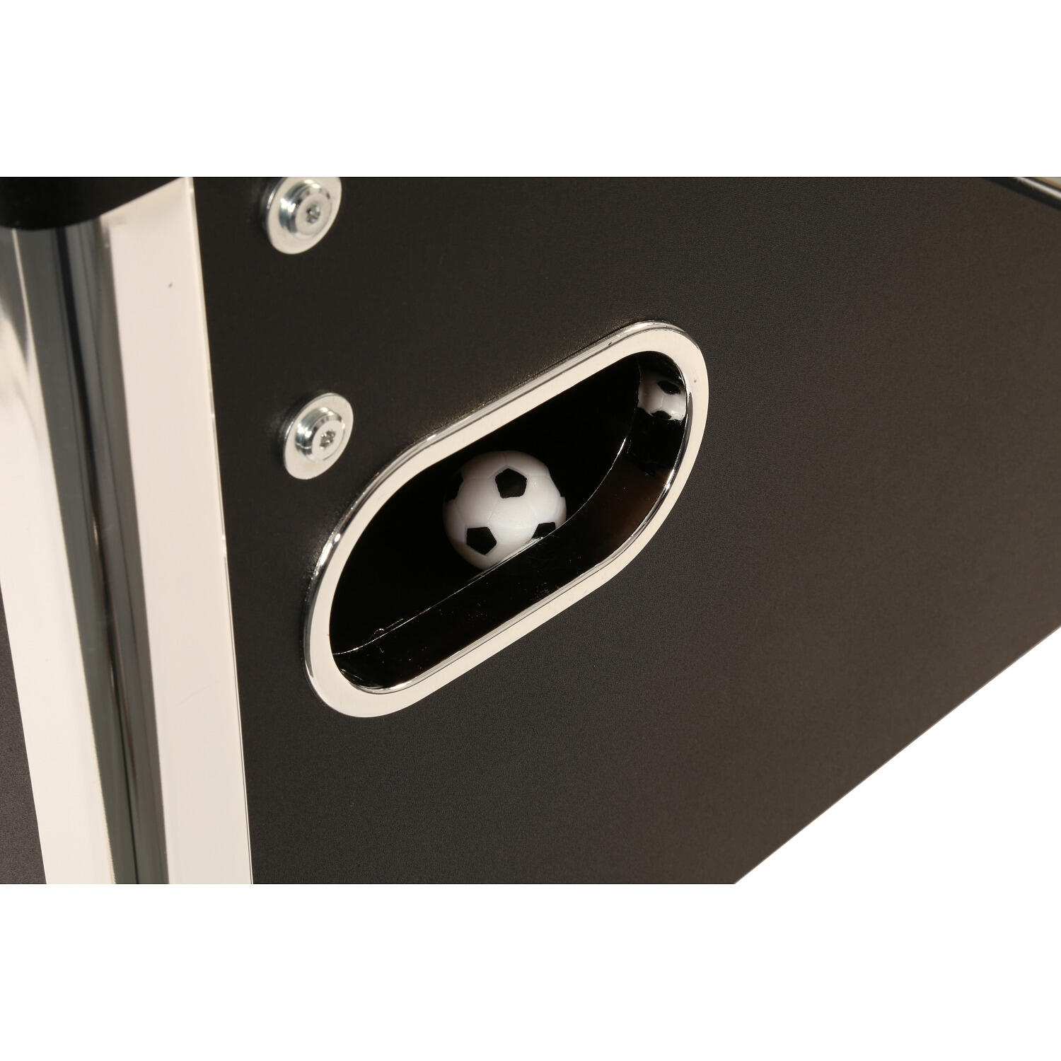 Kicker Kickertisch Profi Soccer Deluxe ZWART, 140 x 74 cm groot, 82 kg 3/5