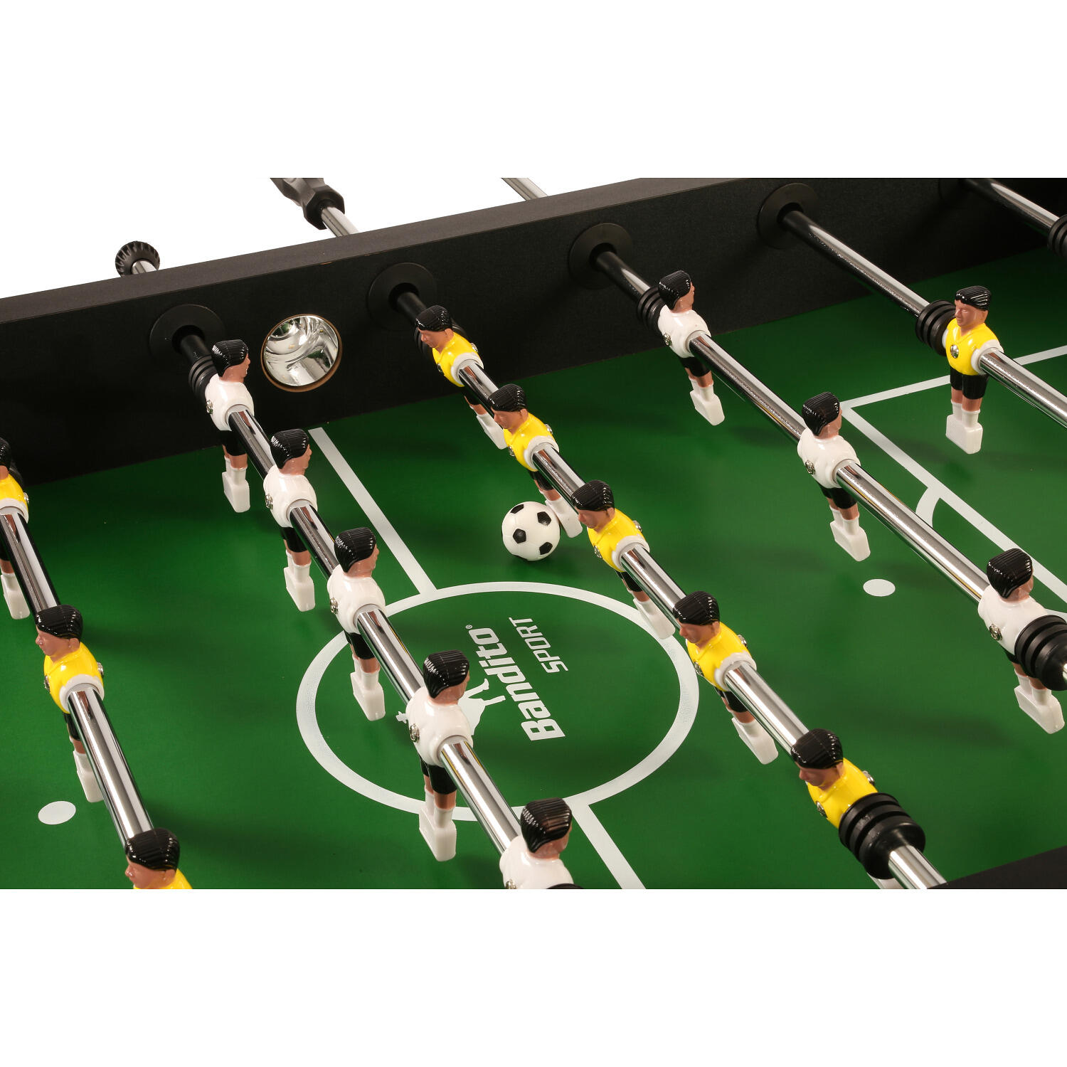 Kicker Kickertisch Profi Soccer Deluxe ZWART, 140 x 74 cm groot, 82 kg 2/5