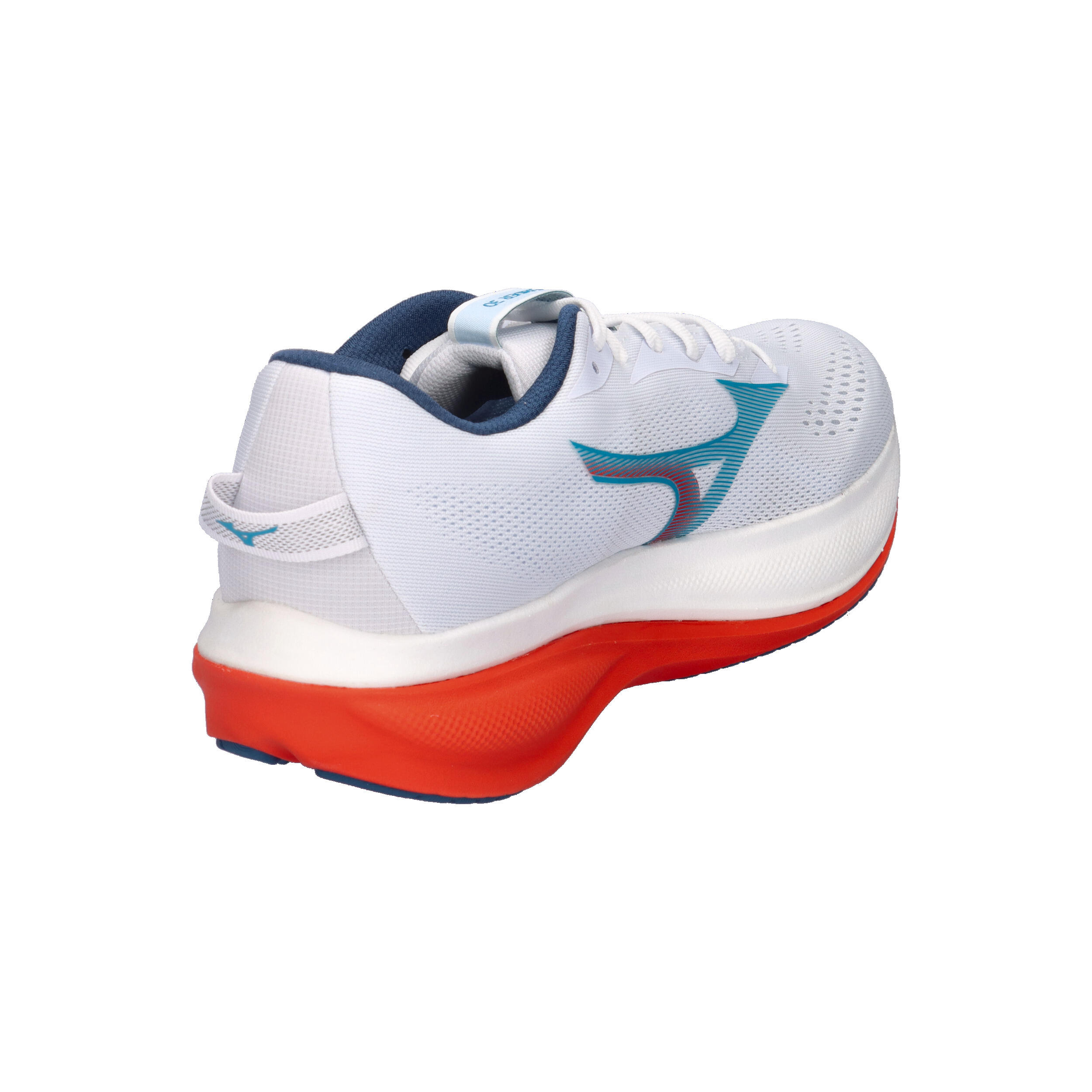 Mizuno Herren  Wave Rider 30 Laufschuh J1GM262051 White/Blue Jewel/Orange 6/7