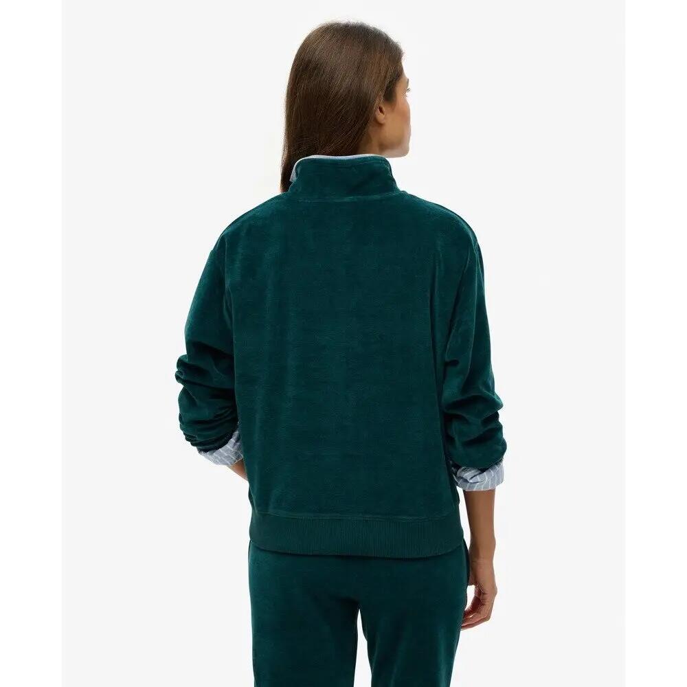 Sweatshirt en velours à col zippé femme Superdry 3/5