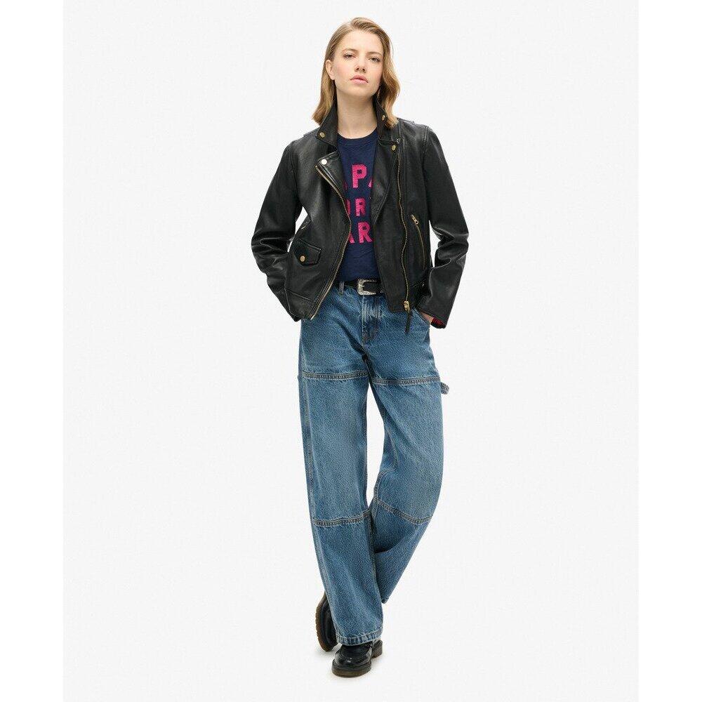 Maglietta casual con logo luccicante 3/6