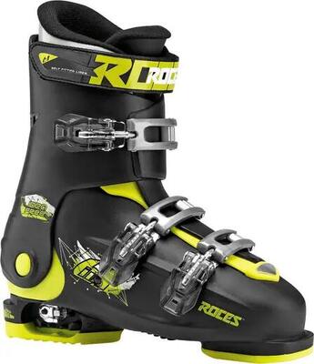 Roces Idea Free 6in1 Scarponi Sci Bambini Regolabili - 22.5-25.5 - Nero/Verde