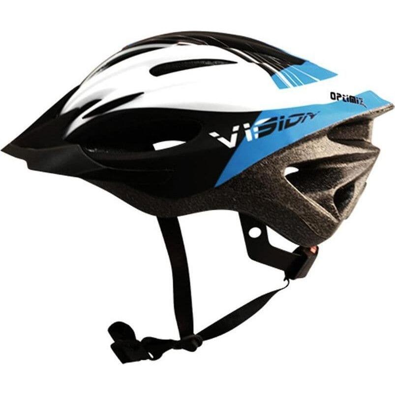 Fietshelm Optimiz voor volwassenen - Blauw/Wit 5/6