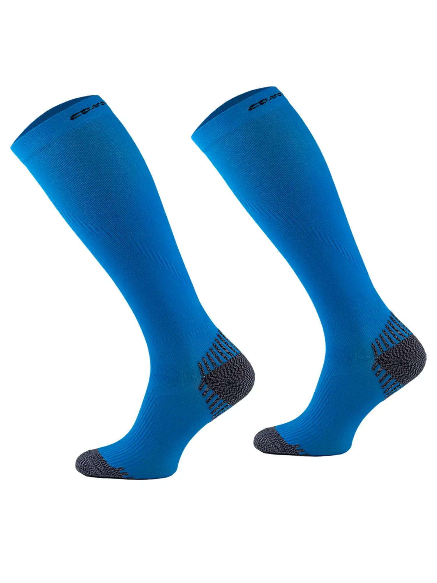 RUN COMPRESSION Kompressziós hosszú szárú futózokni +ezüstion 2/3