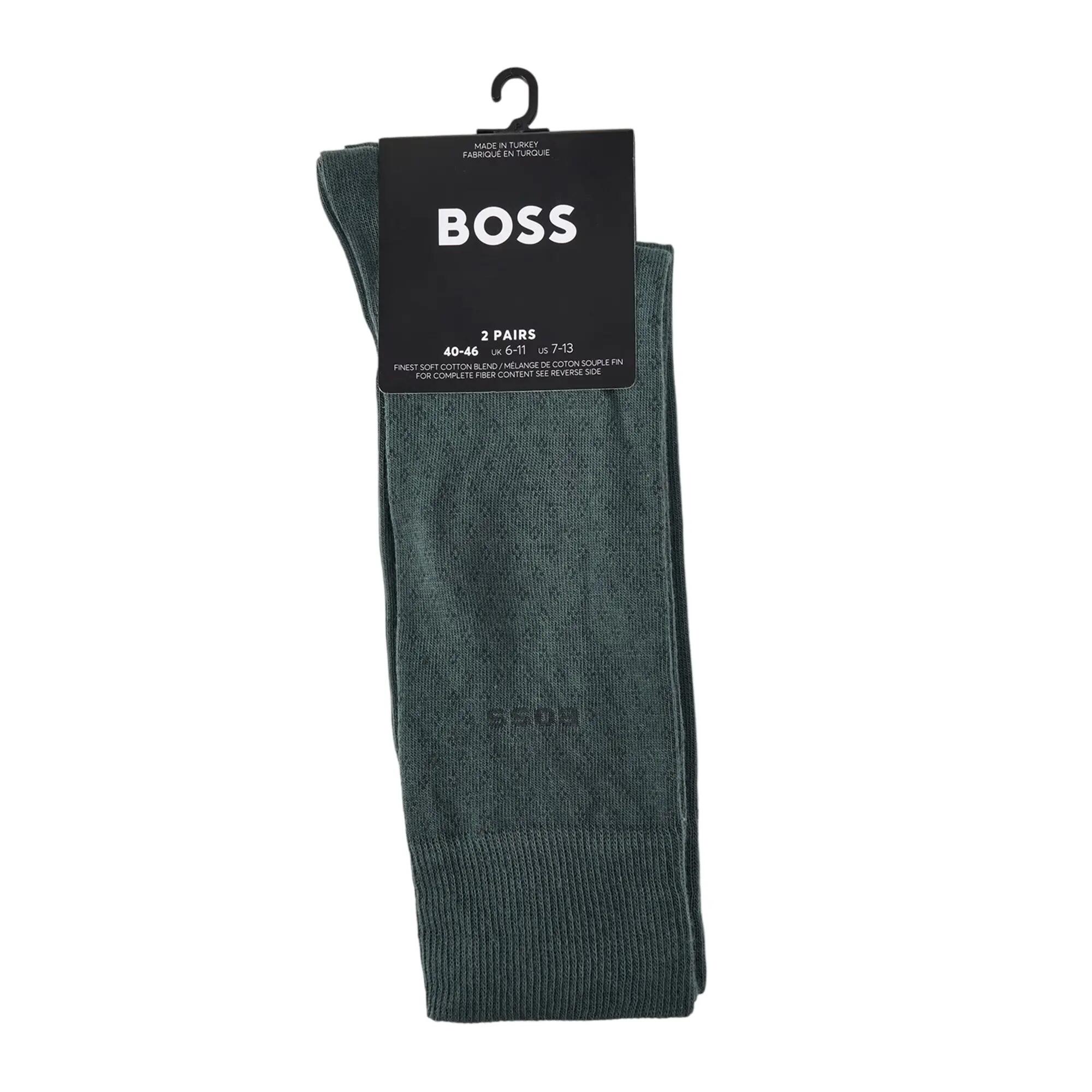 Socken für (2erPack) Herren Dunkelgrün 2/2