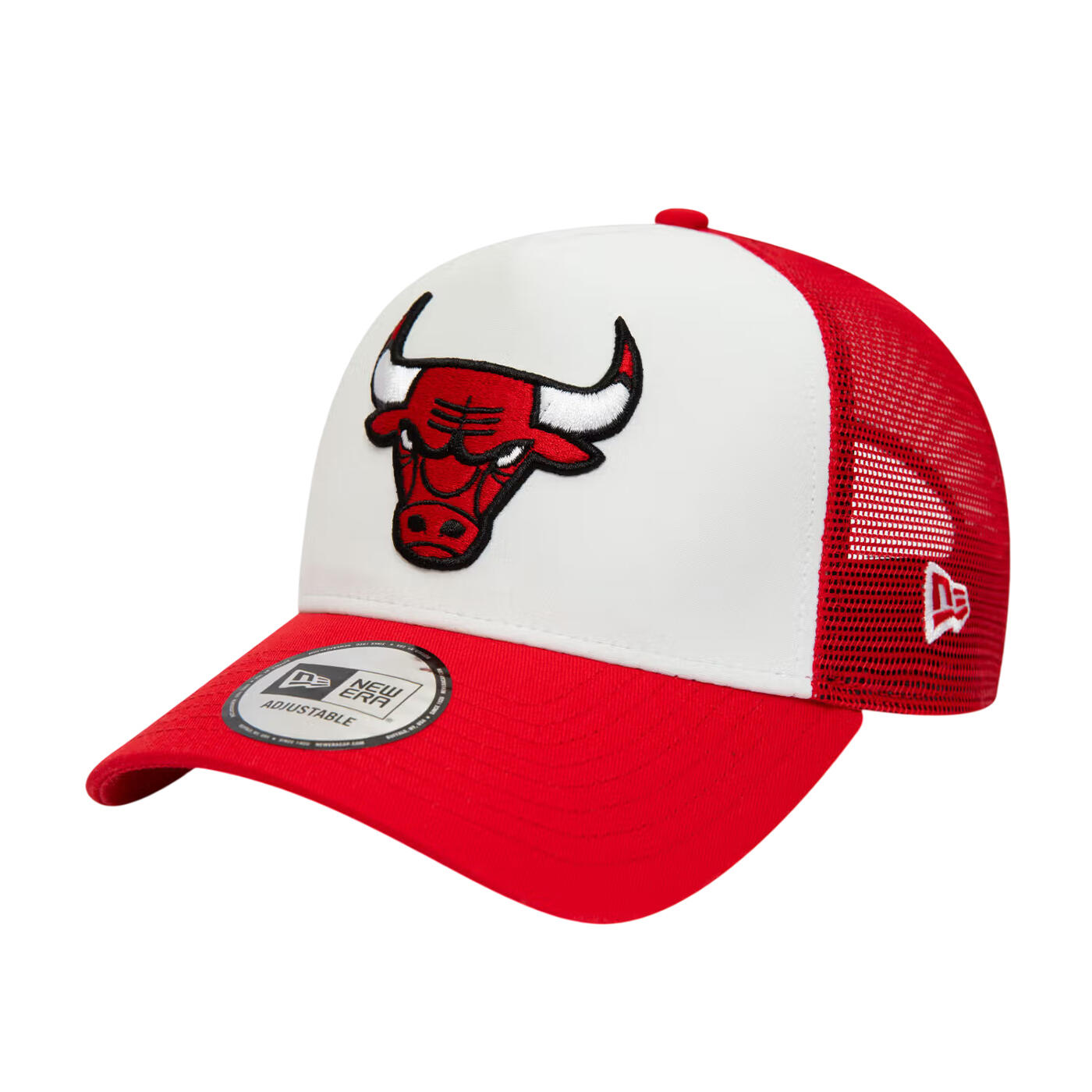 Chicago Bulls Trucker Cap (Red/White) 3/4