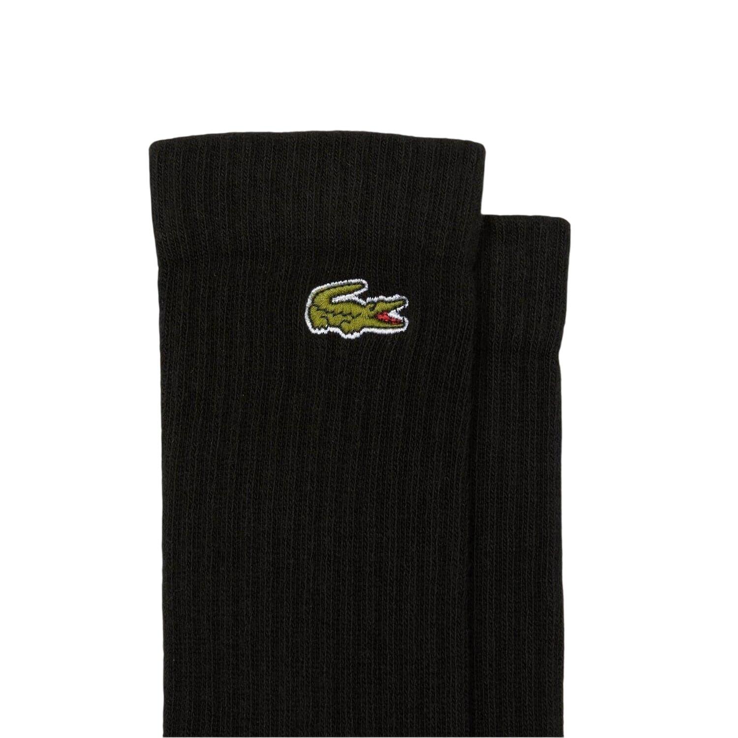 Unisex Adult Logo Cotton Crew Socks (Pack of 3) (Black) 2/2