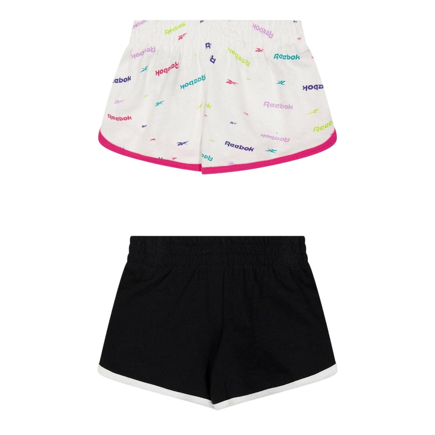Shorts für Mädchen (2erPack) Kinder Weiß/Schwarz 2/2