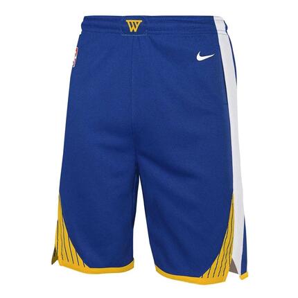 Short De Basket Motif/style NBA WARRIORS Enfant (Bleu)