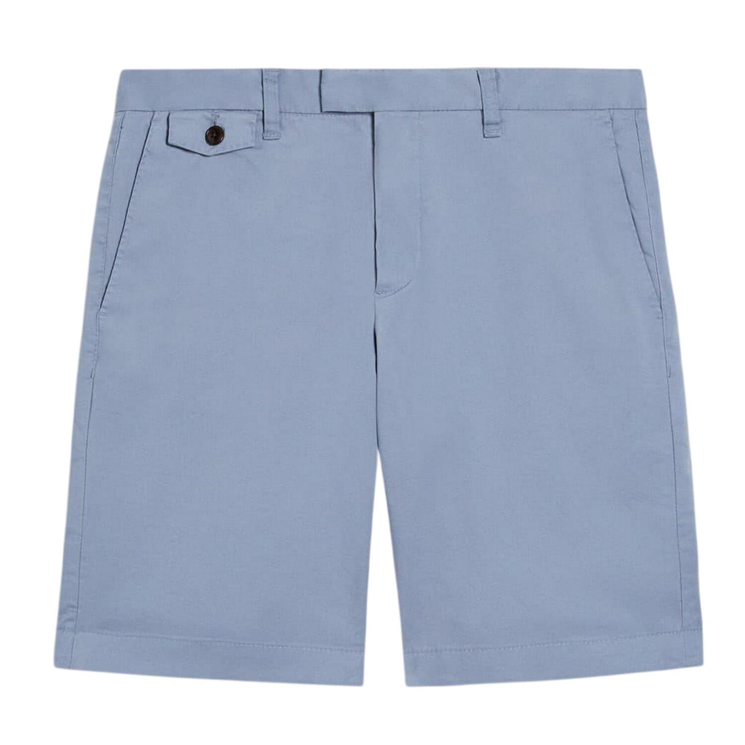 Chino Kurze Hose für Herren Mittelblau 2/4