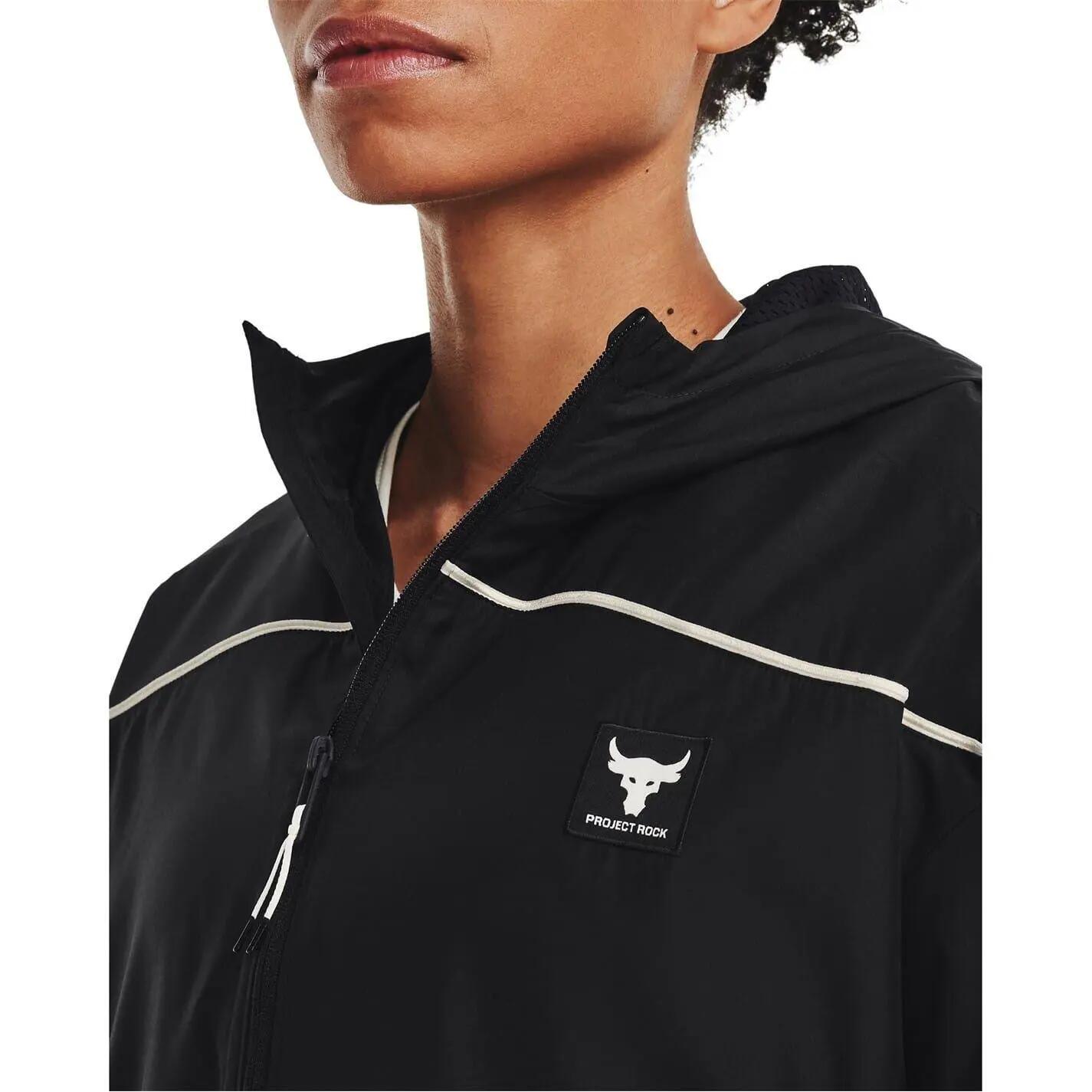 "Project Rock" Kapuzenjacke für Damen Schwarz 4/5