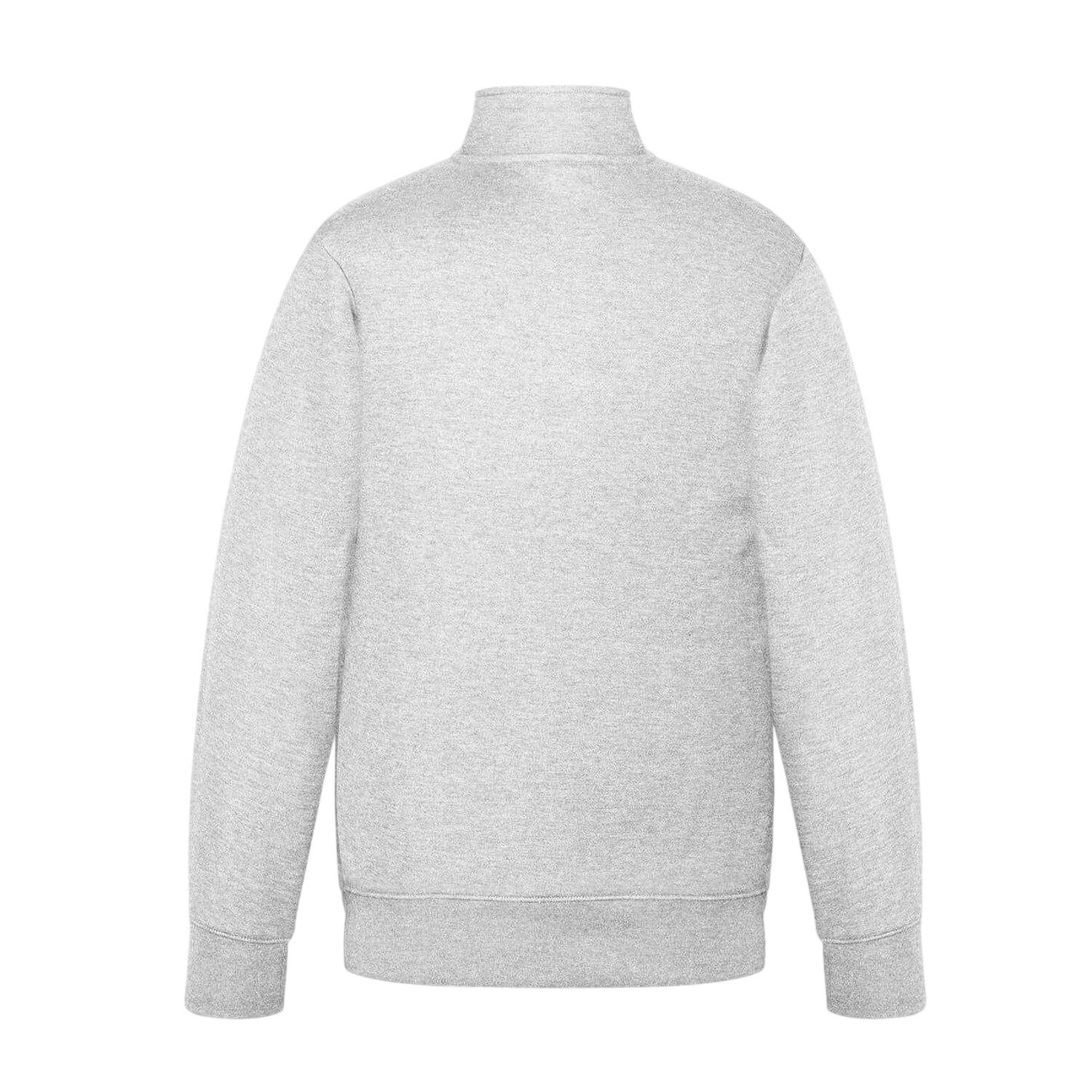 Mens Logo Polycotton Full Zip Jacket (Grey Marl) 2/4