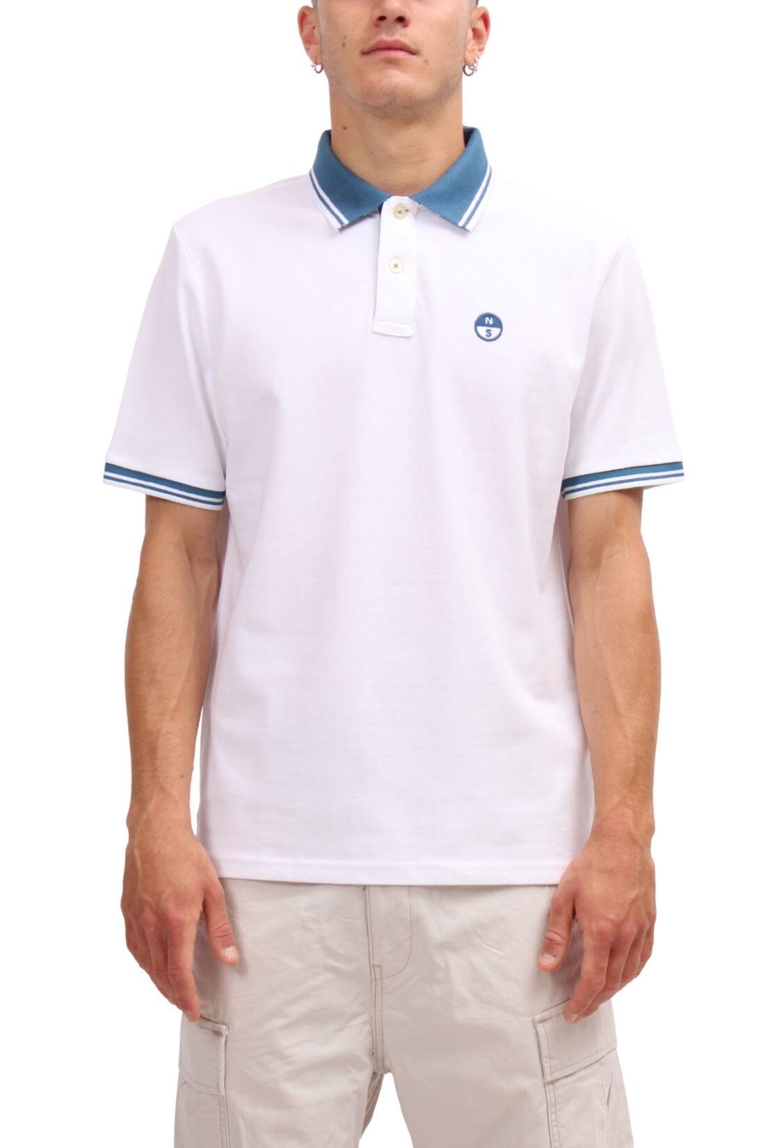 NORTH SAILS - Polo homme en coton avec détails contrastés - Taille XL 1/2