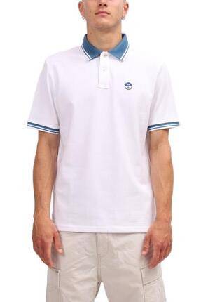NORTH SAILS - Polo homme en coton avec détails contrastés - Taille XL