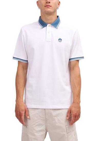 NORTH SAILS - Polo homme en coton avec détails contrastés - Taille XL