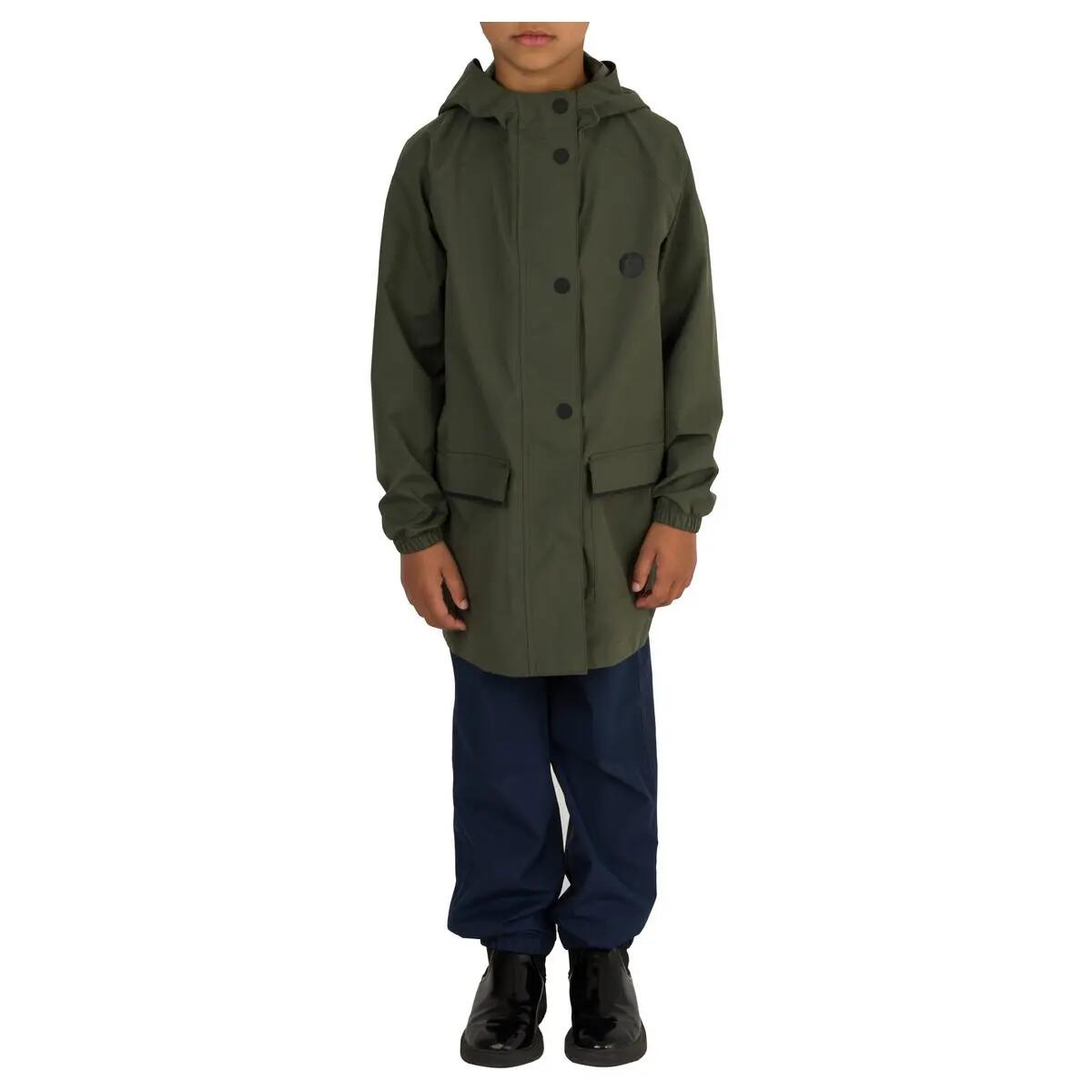 Imperméable enfant vélo Essential imperméable réfléchissant vert 7/7