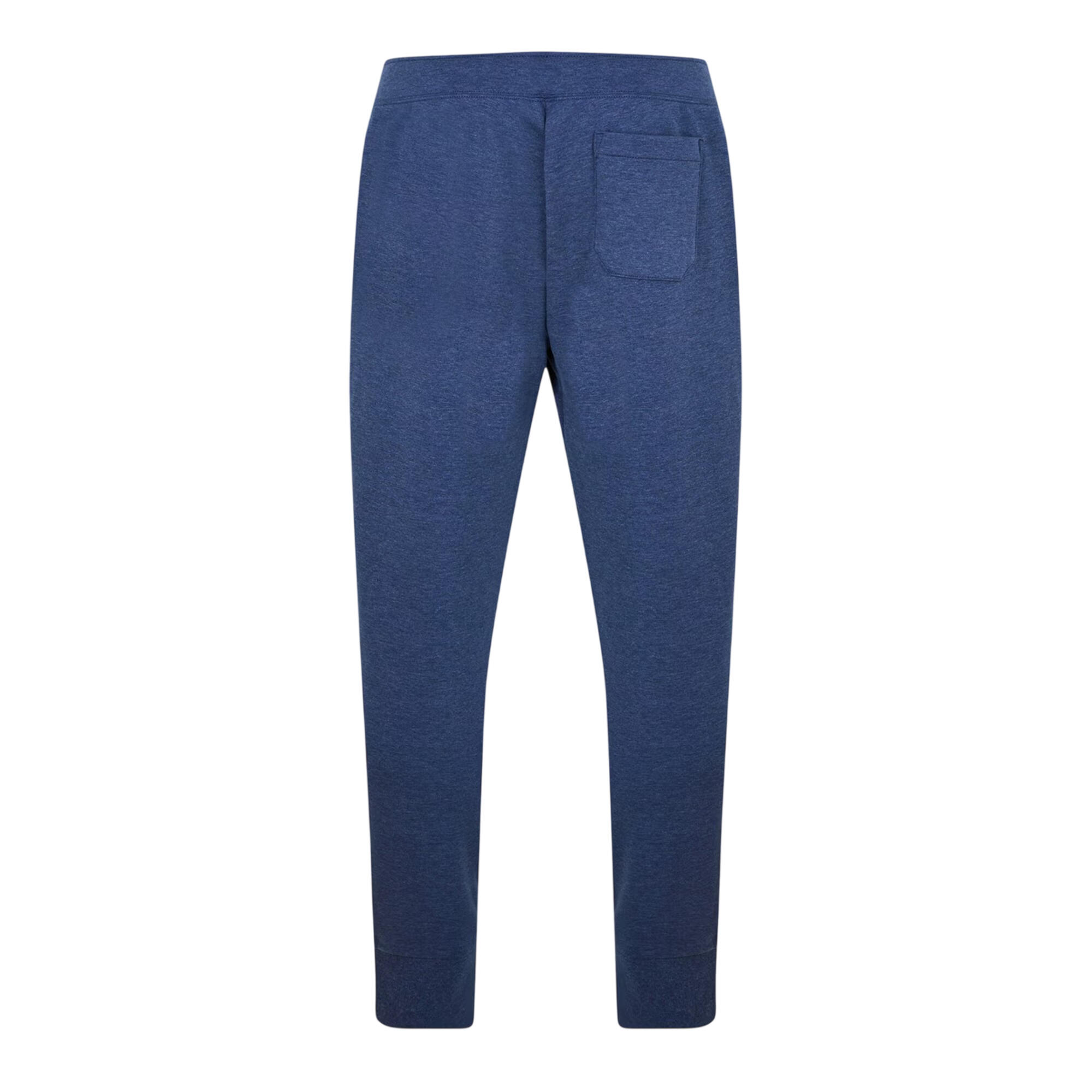 Mens Double Knit Marl Joggers (Blue) 2/2