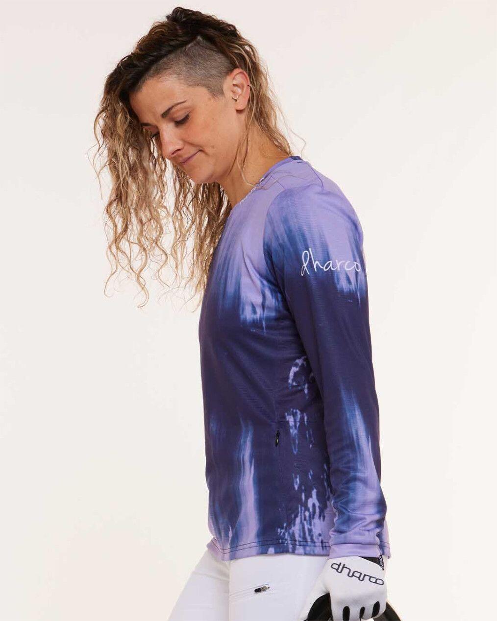 Dharco Gravity Women's Long Sleeve Jersey White/Blue 2/6