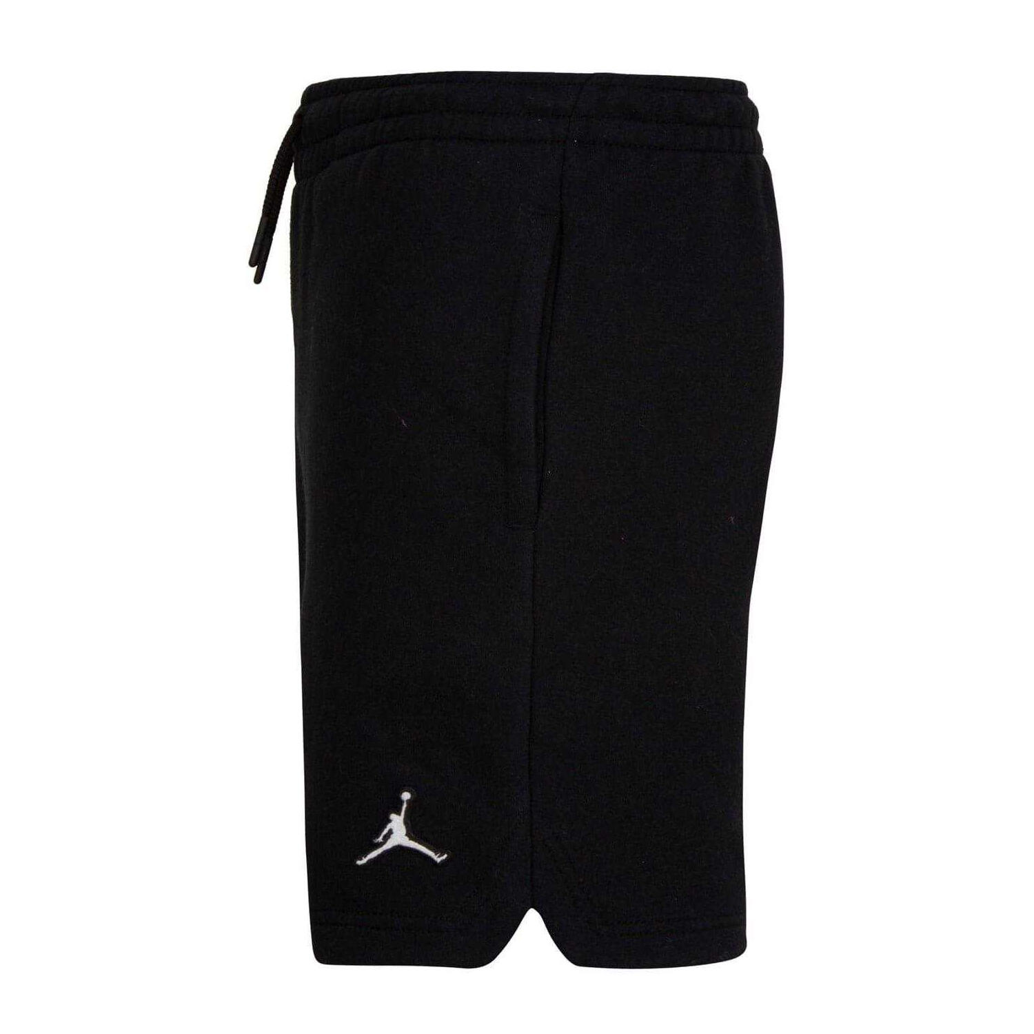 Pantalones Cortos Air Jordan de Polar Niños Negro, Blanco 3/3