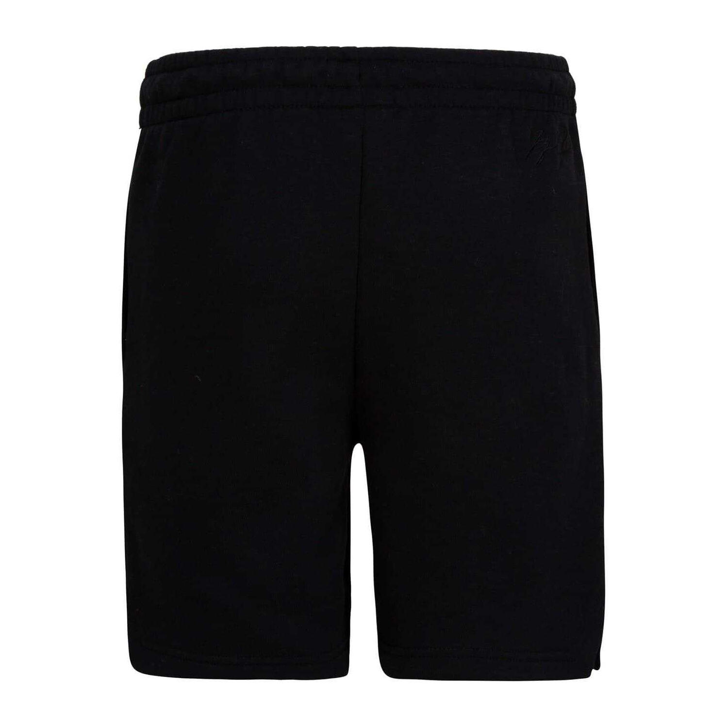 Pantalones Cortos Air Jordan de Polar Niños Negro, Blanco 2/3