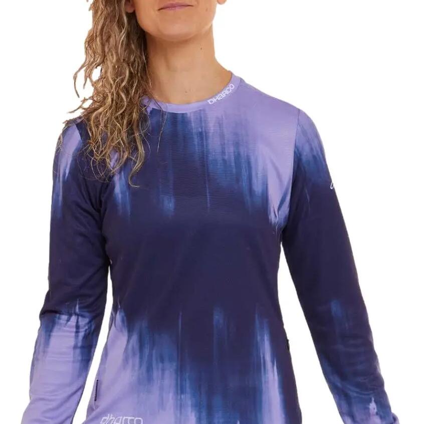 Dharco Gravity Women's Long Sleeve Jersey White/Blue