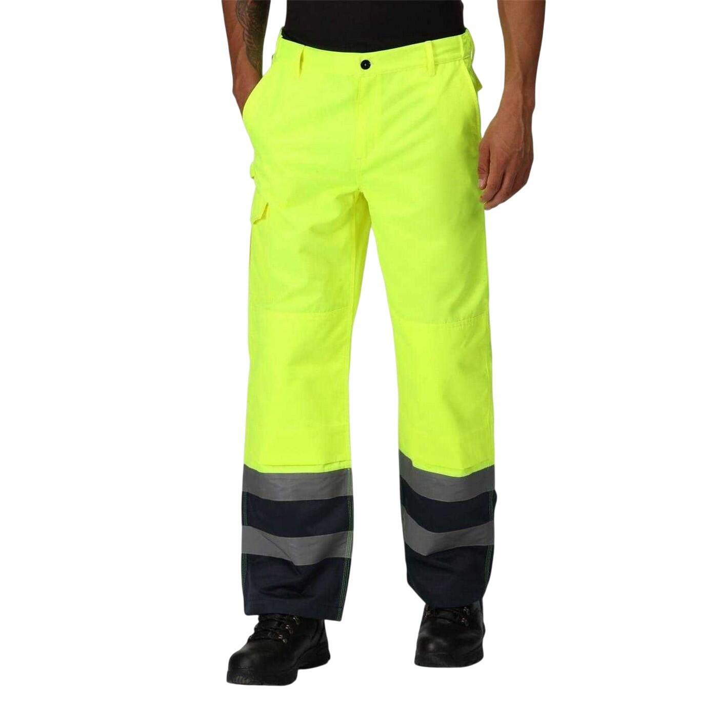 "Workwear" CargoHose für Herren Gelb/Marine 2/5