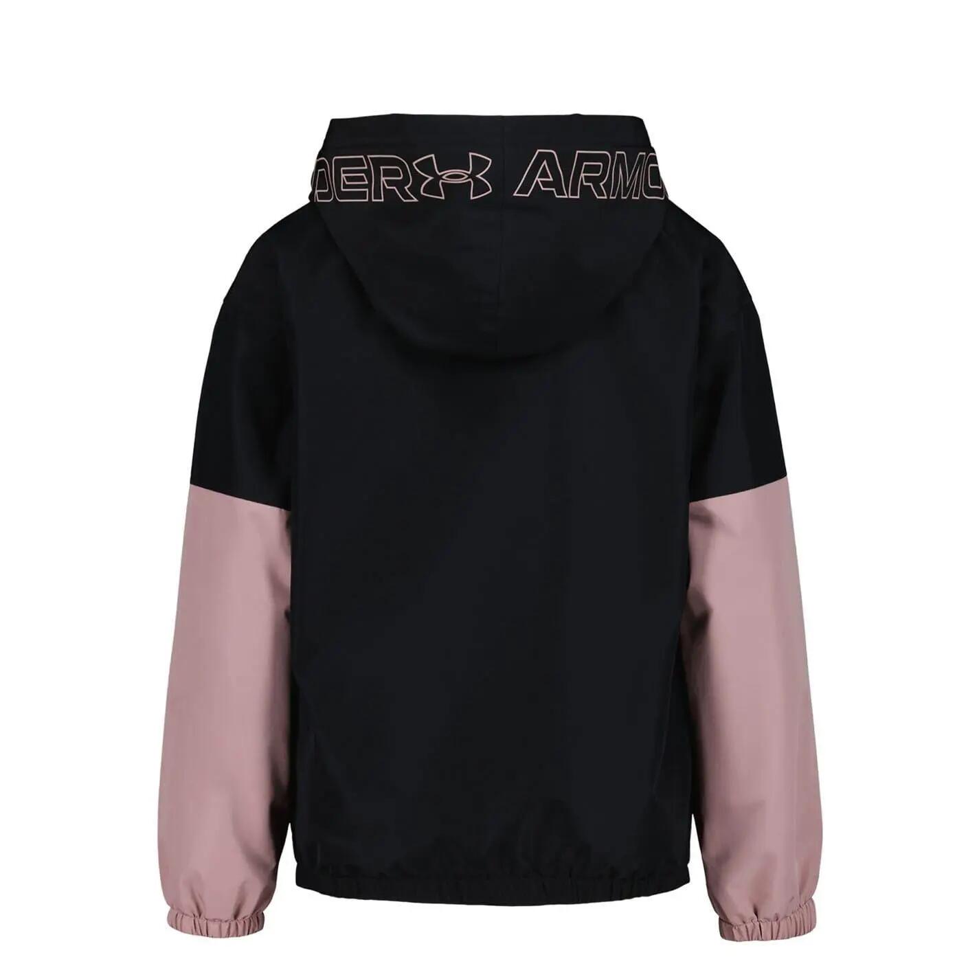 Giacca A Vento Cerniera Su Intera Lunghezza Ragazze Under Armour Nero Rosa 2/5
