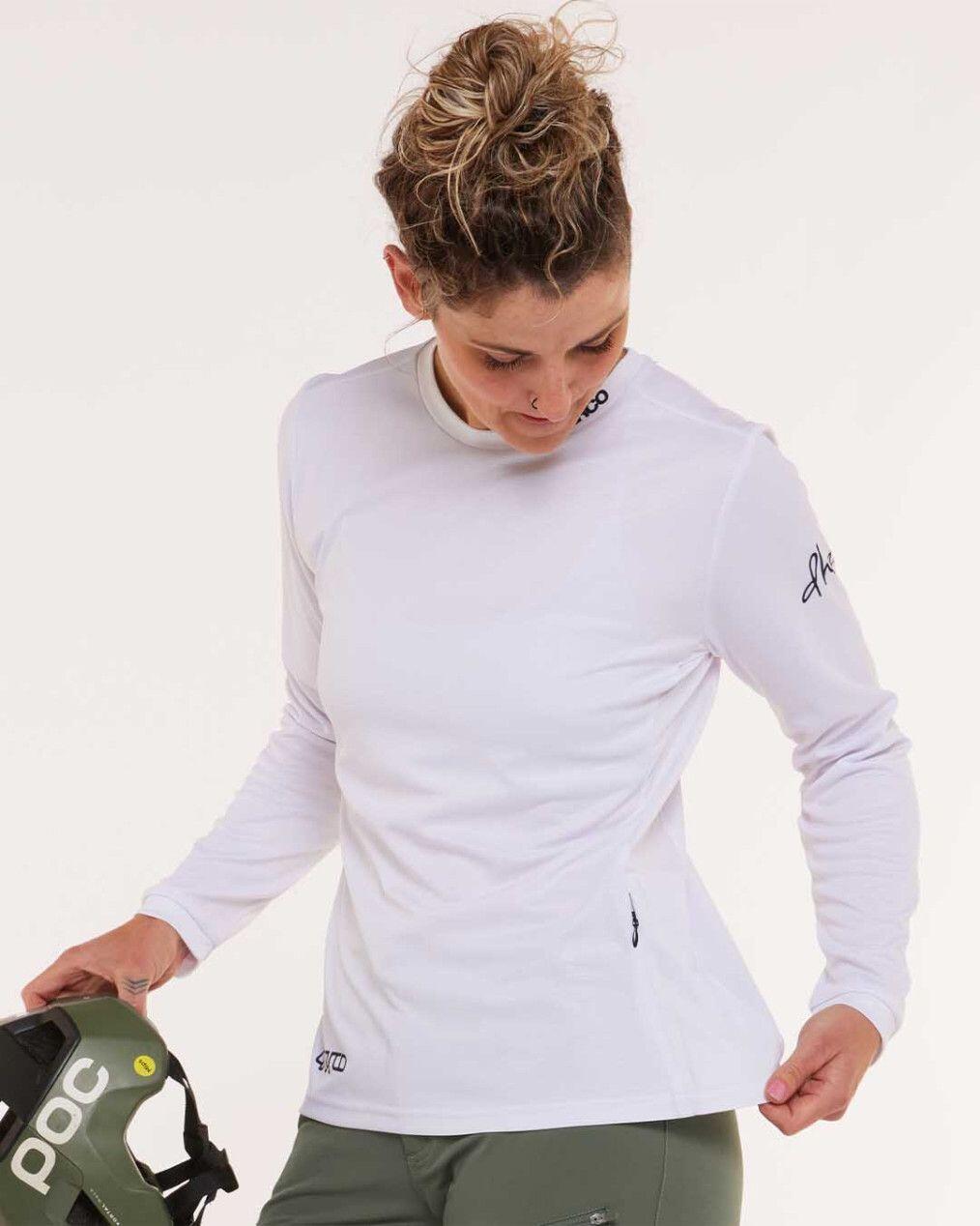 Dharco Gravity Women's Long Sleeve Jersey White 2/6