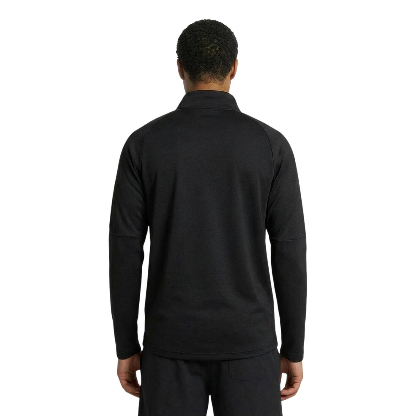 Mens Tempo Quarter Zip Track Jacket (Black) 4/4