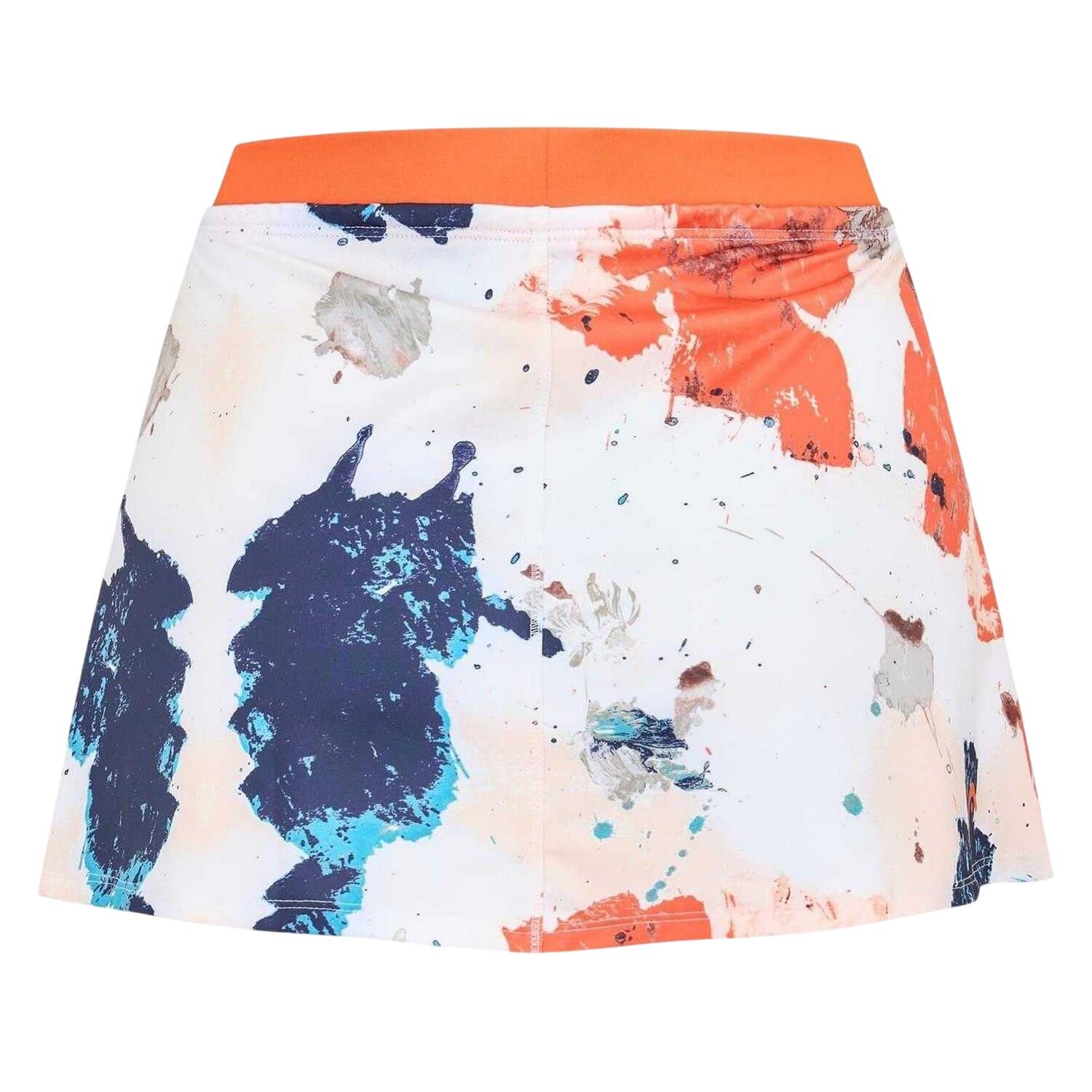 Jupe Motif/style Éclaboussures De Peinture Femme (Orange) 2/2