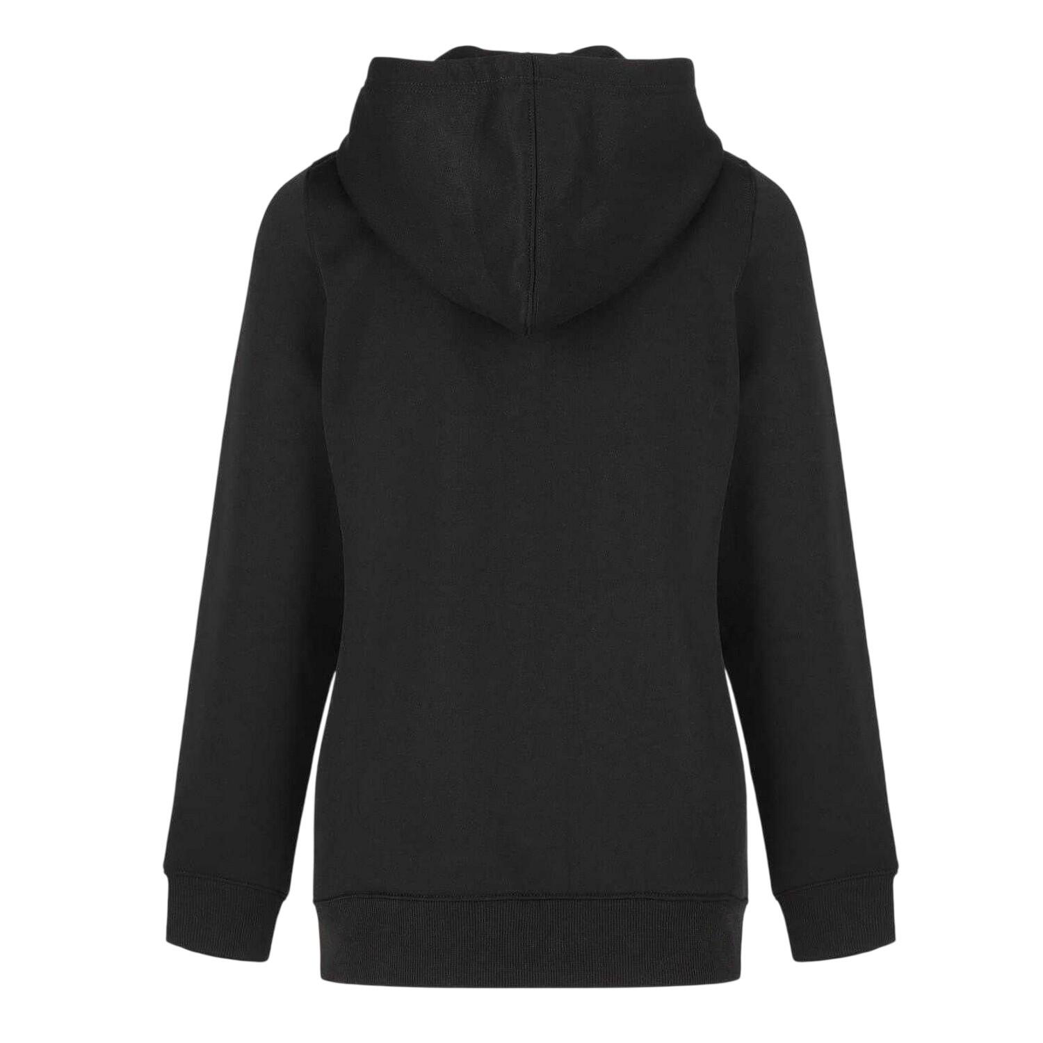 Felpa Con Cappuccio E Zip Intera Aderente Logo Donna Slazenger Nero 2/2