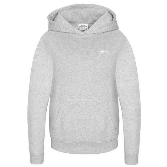 Sweat À Capuche Motif/style Logo Femme (Gris Clair Pâle Chiné)