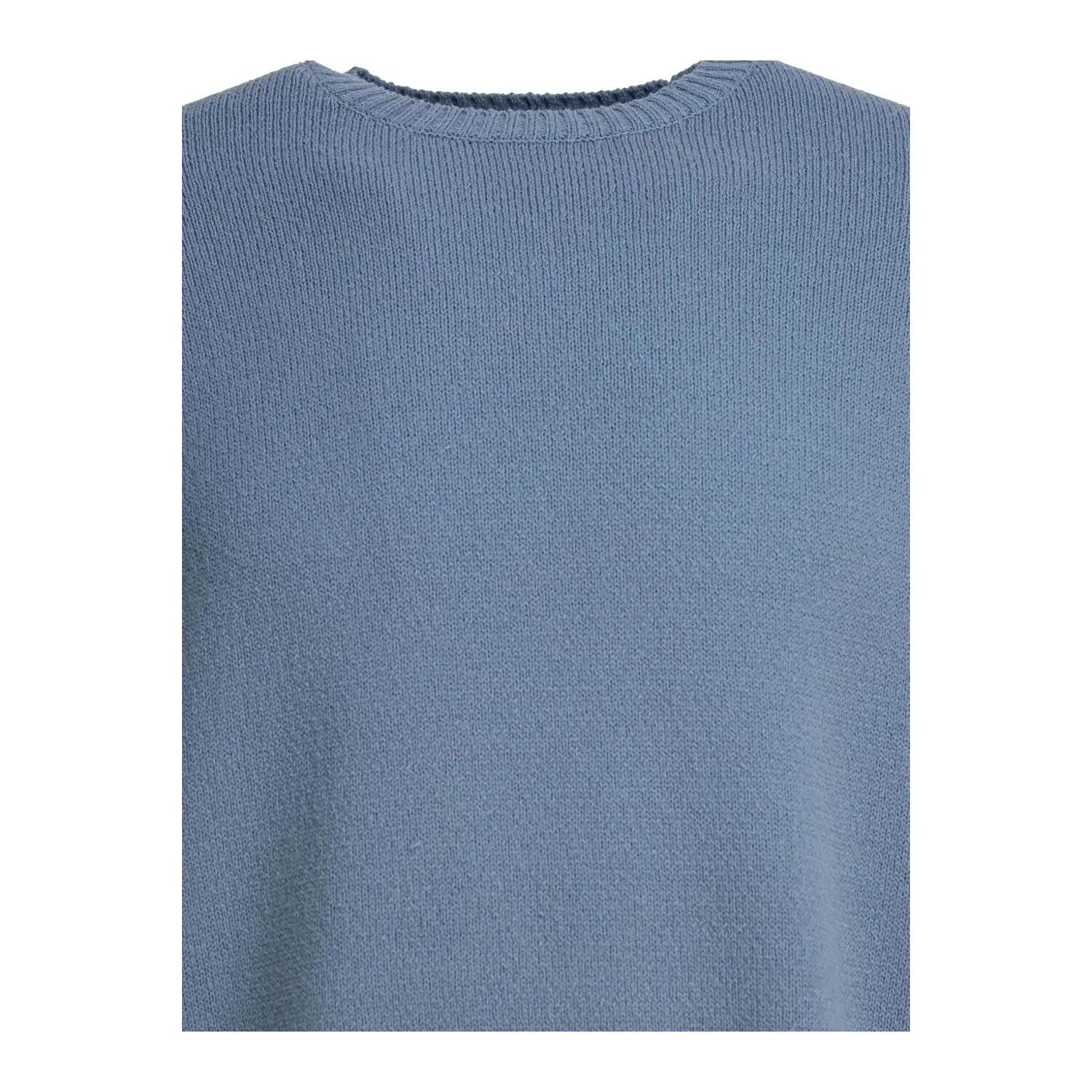 Maglione Maglia Girocollo Raglan Uomo Boss Blu Acceso 3/4