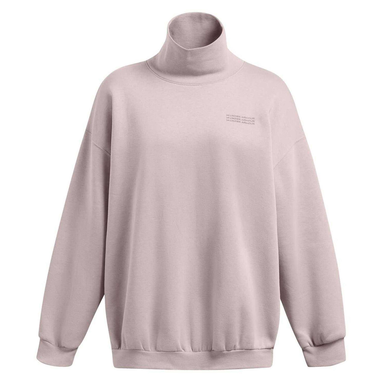 Felpa Spalla Cadente Donna Under Armour Grigio 2/3