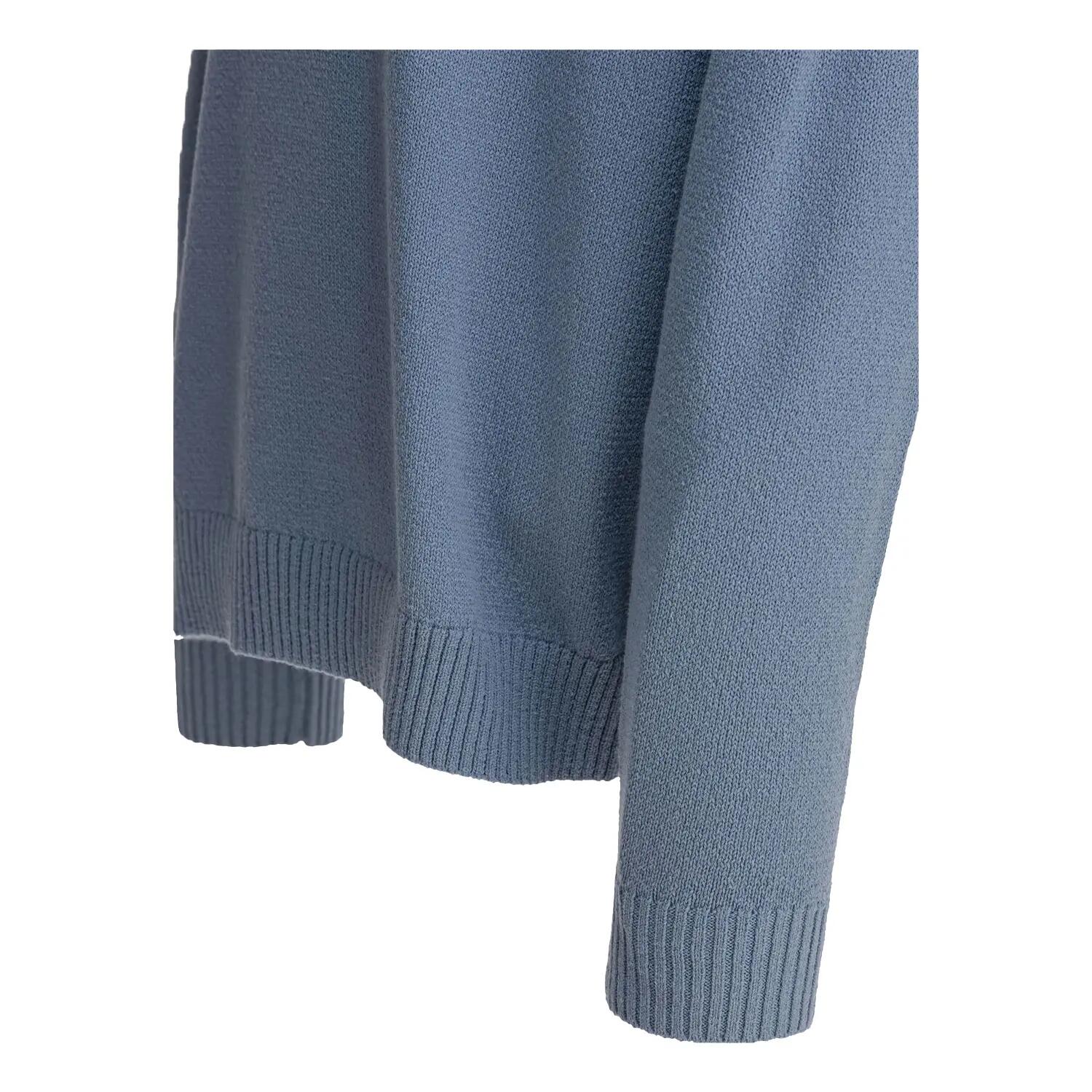 Maglione Maglia Girocollo Raglan Uomo Boss Blu Acceso 4/4